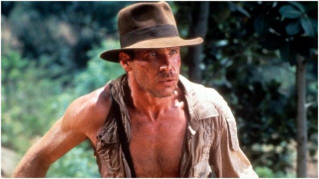 Harrison Ford in a scene from the film ‘Indiana Jones And The Temple Of Doom’, 1984. Photo by Paramount/Getty Images