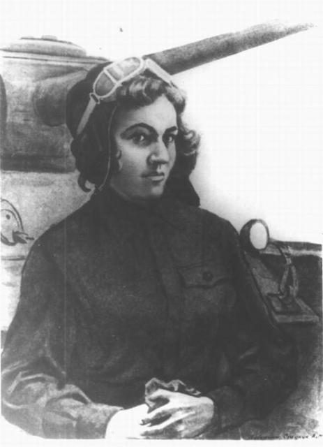 Oktyabrskaya, Mariya Vasilyevna. Från Sovjetiska Vykort.