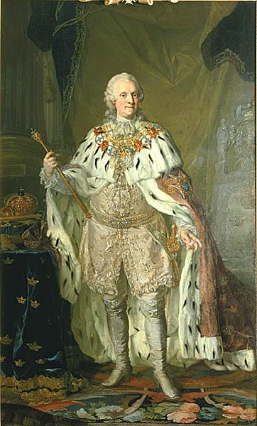 Adolf Frederick in old age as King, by Lorens Pasch the Younger