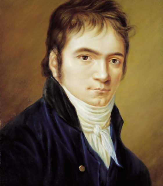 Beethoven in 1803, painted by Christian Horneman