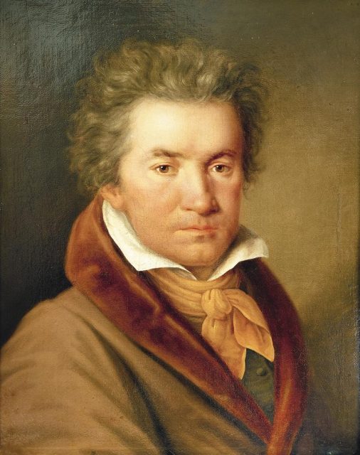 Beethoven in 1815 portrait by Joseph Willibrord Mähler