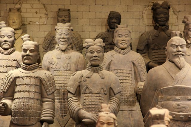 “The famous terracotta warriors of XiAn, China”