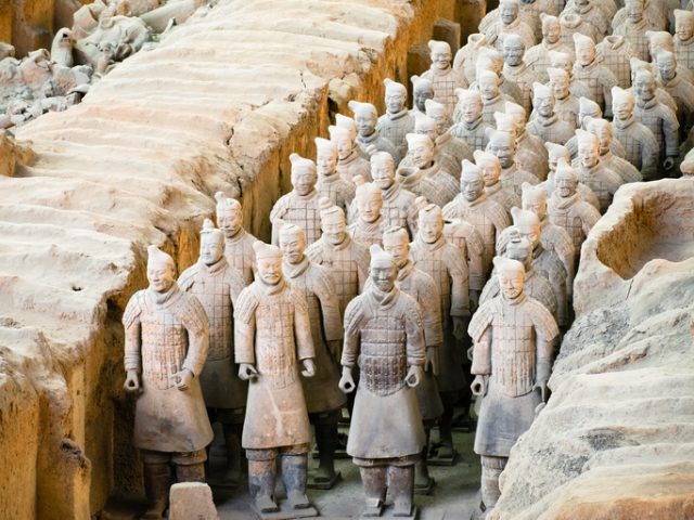 Army of the Terracotta Warriors near Xian in China
