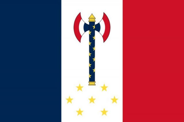 Personal flag of Philippe Pétain, Chief of State of Vichy France (Chef de l’État Français).