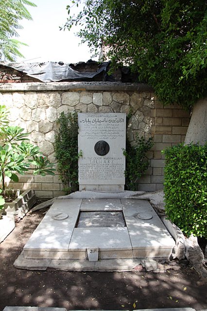 Bilahrz’s grave in Old Cairo German Cemetery. Photo by: Roland Unger CC BY-SA 3.0