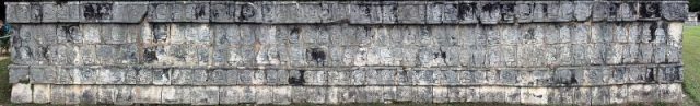 Chichén Itzá Tzompantli. Photo by Anagoria CC By 3.0