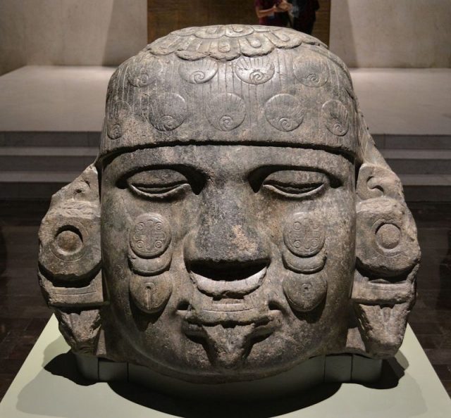 Head of Coyolxauhqui from the National Museum of Antropology, Mexico City. Photo by Carlos yo – CC BY-SA 4.0