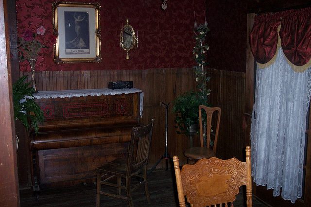 Interior of Saloon in Cerro Gordo. Photo by David Lofink CC By 2.0