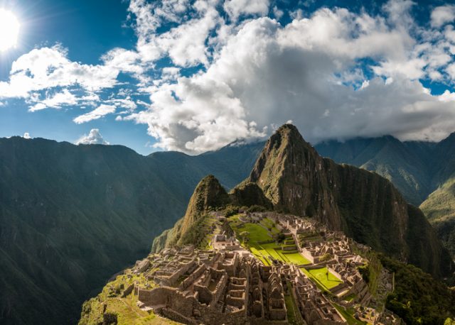 The Ancient City Of Machu Picchu in Peru.