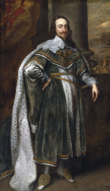 King Charles I after original by van Dyck.