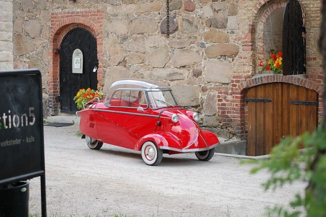 It will certainly make your day if you see a red Messerschmitt KR200