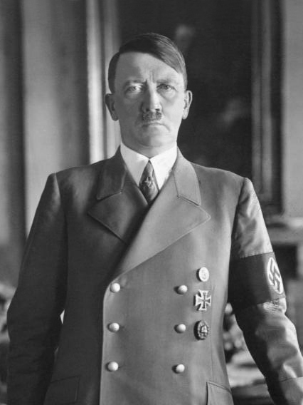 Portrait of Adolf Hitler. Photo by Bundesarchiv, Bild 183-H1216-0500-002 / CC-BY-SA