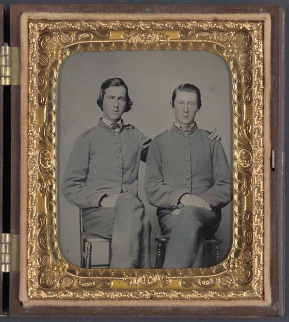 Pvt. William Savage Moore and his brother, Pvt. John C. Moore.