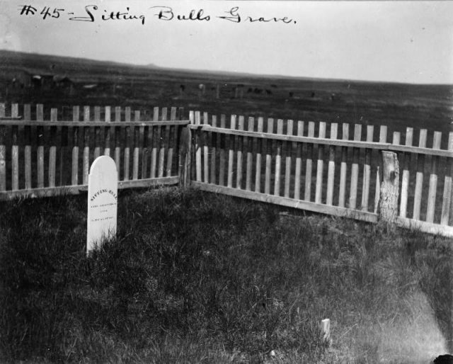 Sitting Bull’s grave, Fort Yates, South Dakota.