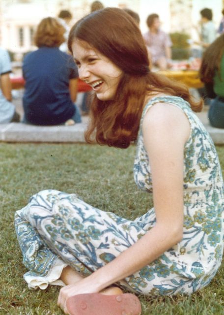 The early 1970s fashions were a continuation of the hippie look from the late 1960s. Photo by Ed Uthman CC BY-SA 2.0