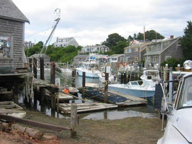 The fishing village of Menemsha, Martha’s Vineyard, was the primary filming location for “Jaws.” Photo by Elkman CC BY-SA 3.0