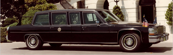 1983 Cadillac Limousine used by President Ronald Reagan.