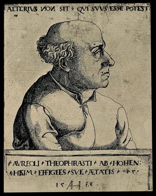 Paracelsus (1493-1541) adalah seorang dokter Swiss-Jerman, ahli alkimia, ahli perbintangan dan filsuf dari Renaisans Jerman. Dia dikenang sebagai orang yang memperkenalkan kimia ke dalam kedokteran.
