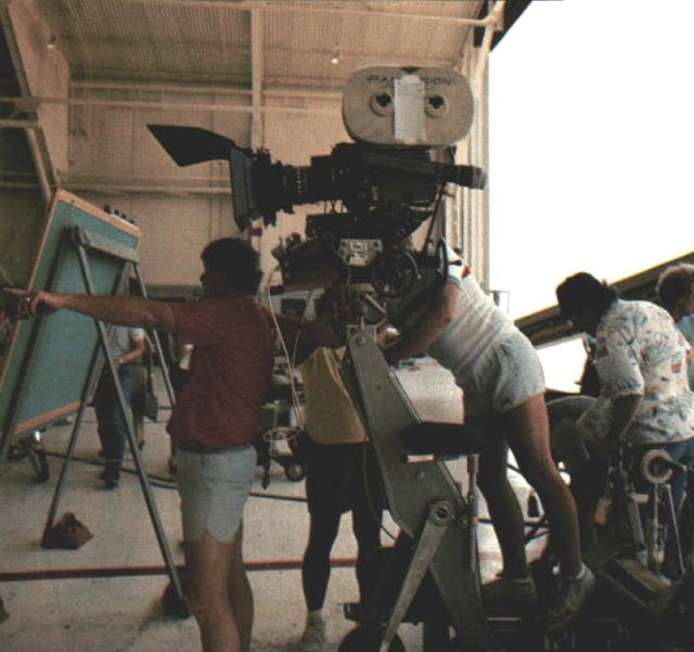Filming of Top Gun, 1985.