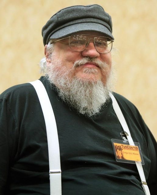George R. R. Martin at an event in Tucson, Arizona. Photo by Gage Skidmore CC By SA 3.0