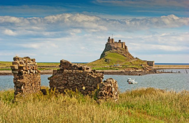 A view of Lindisfarne Castle