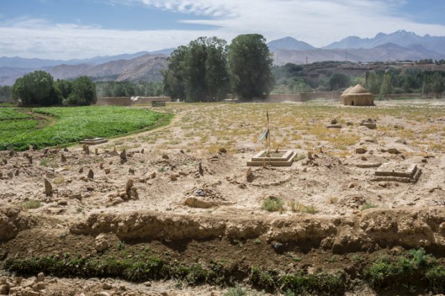 The Afghan cemetery in Bamiyan, Afghanistan.