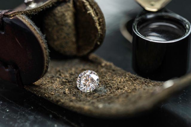 Old cut diamonds were crafted by hand, working with the natural shape and alignment of the rock.