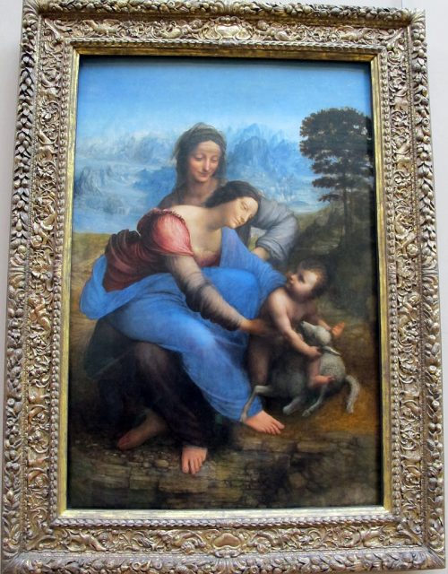The Virgin and Child with Saint Anne, Louvre, Paris, France. Photo by SailkoCC BY 3.0