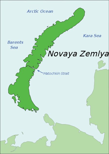 Map of Nova Zembla.