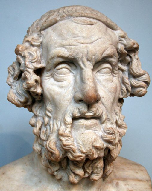 Bust of Homer in the British Museum.