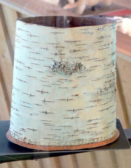 Reconstruction of a neolithic birch bark vessel found with Ötzi. Photo by Xenophon CC BY SA 3.0