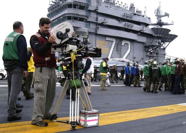 The Nimitz-class aircraft carrier USS Abraham Lincoln (CVN 72) was also used as a filming location for the 2004 movie ‘Stealth’