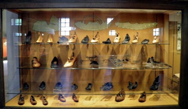 Roman shoes, Saalburgmuseum, Saalburg Roman Fort, Limes Germanicus. Photo by Carole Raddato CC By SA 2.0