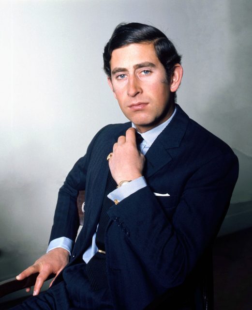 Portrait of Charles, Prince of Wales, in Buckingham Palace, 1974. Photo by Allan Warren CC BY-SA 3.0