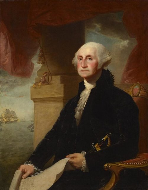 George Washington by Gilbert Stuart, 1797.