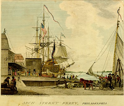 The Arch Street wharf, where the first cluster of cases was identified.