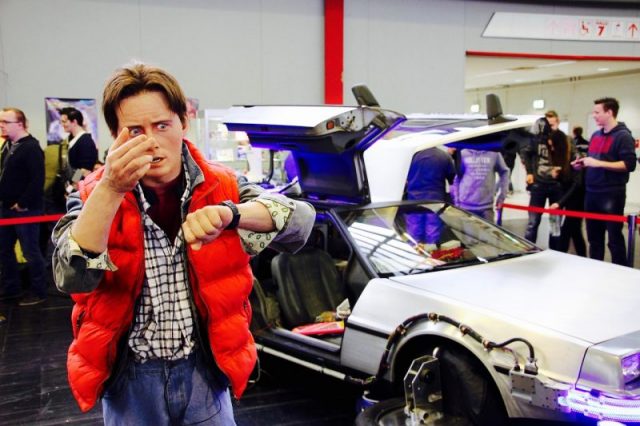 Back In The Future Marty Mcfly at Comic Con.