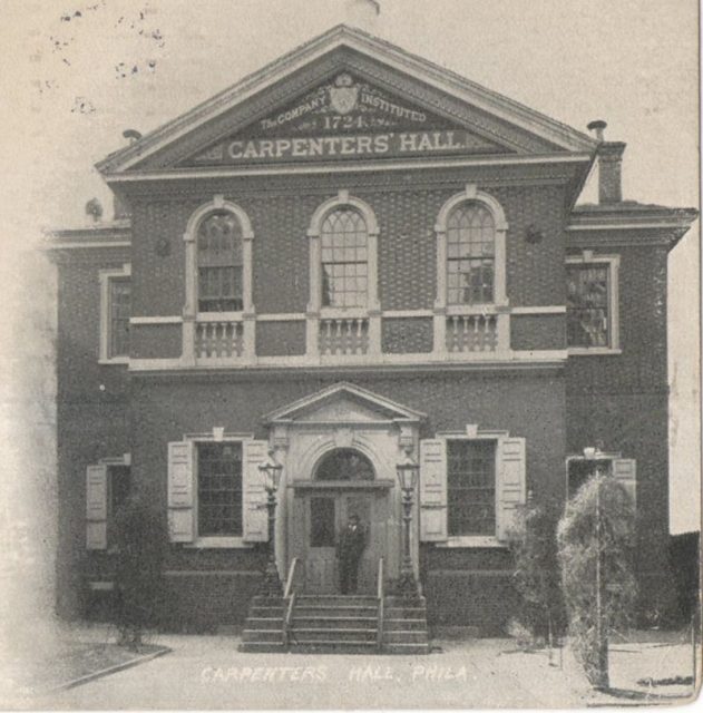 Carpenters’ Hall in 1905.