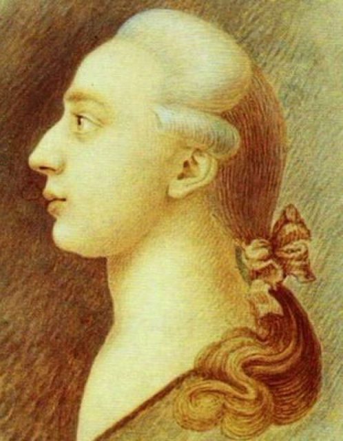 Portrait of Casanova aged 20-something, in Venice. By his brother Francesco Casanova.