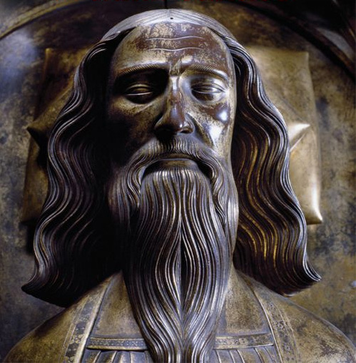 Edward III, detail from his bronze effigy in Westminster Abbey.