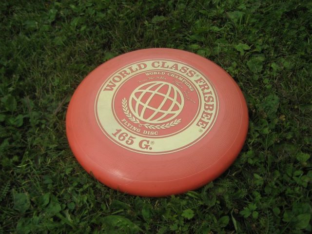 A frisbee made by Wham-O.