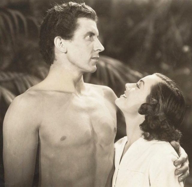 Glenn Morris & Eleanor Holm in Tarzan’s Revenge – publicity still.