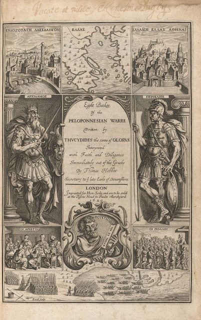 Eight books of the Peloponnesian War written by Thucydides