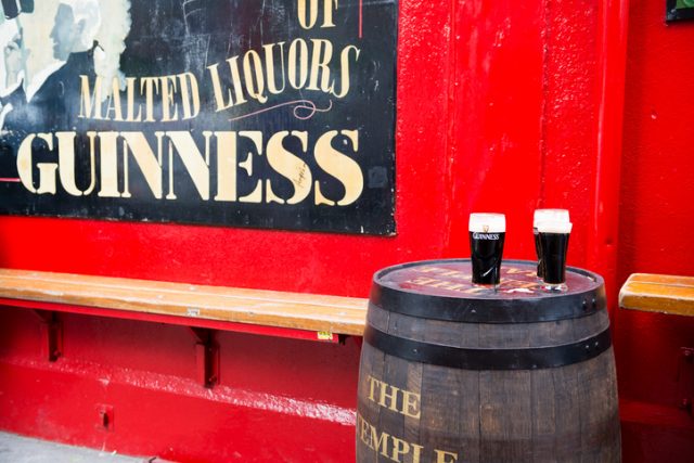 Pints of Guinness.