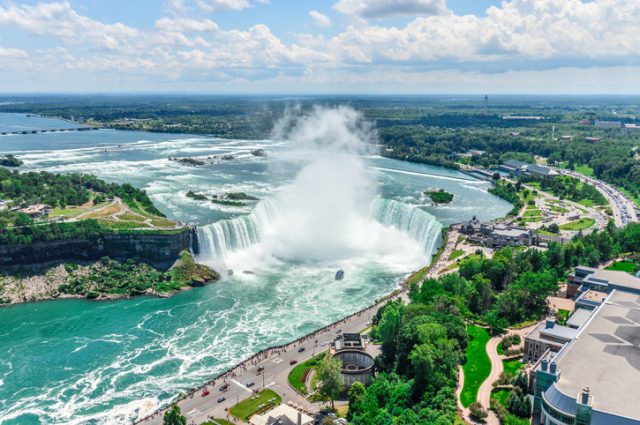Niagara Falls, aerial view.