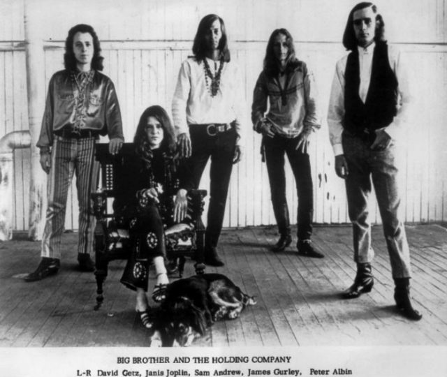 Joplin with Big Brother and the Holding Company, c. 1966–1967.