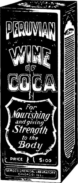 Wine Coca – an alcoholic beverage combining wine with cocaine.