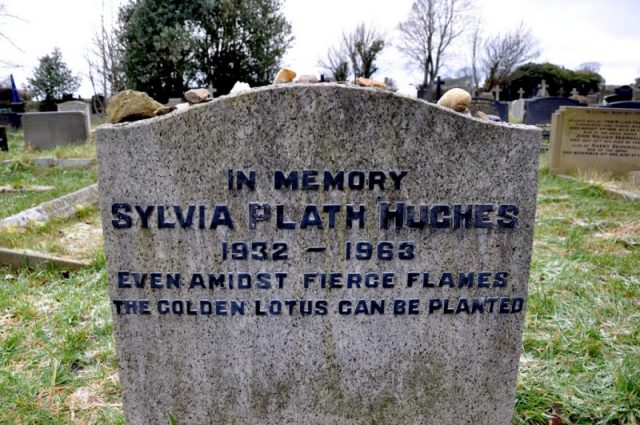 Sylvia Plath’s grave Photo by Jennifer Boyer CC By 2.0