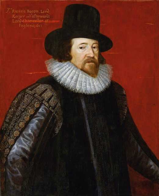 Portrait of Sir Francis Bacon by Frans Pourbus, 1617.