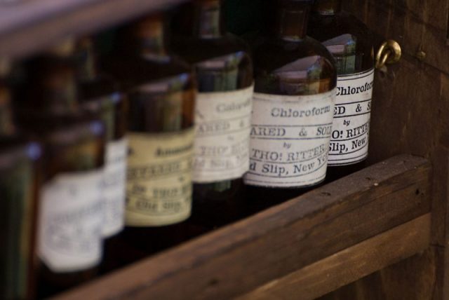 Bottles of chloroform. Photo by Kevin King CC BY 2.0